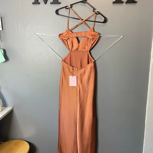 Hello Molly Angels In America Midi Dress Rust size Small/4 NWT - Picture 7 of 15